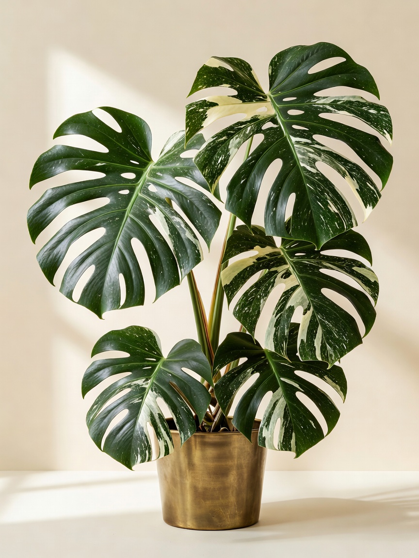 Monstera deliciosa Thai Constellation — variegated monstera specimen